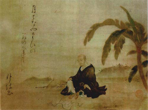 Живопись и каллиграфия Сида Яба (1662-1740). Портрет Басё